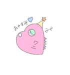 ワニのハートくん（個別スタンプ：2）