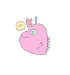 ワニのハートくん（個別スタンプ：4）
