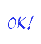 手書き 挨拶と感情（個別スタンプ：13）