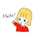 塩顔ボブのロナちゃん（個別スタンプ：1）