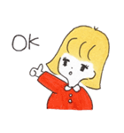 塩顔ボブのロナちゃん（個別スタンプ：4）