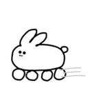うさぎカー（個別スタンプ：1）