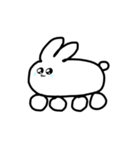 うさぎカー（個別スタンプ：4）