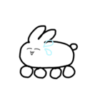 うさぎカー（個別スタンプ：7）