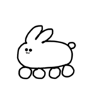 うさぎカー（個別スタンプ：8）