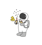 ぽちゃ宇宙飛行士（個別スタンプ：8）