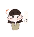 おしゃべり女の子（個別スタンプ：4）