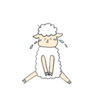 くせっけひつじのピース（個別スタンプ：4）