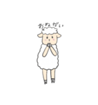 くせっけひつじのピース（個別スタンプ：17）