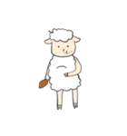 くせっけひつじのピース（個別スタンプ：21）