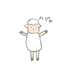 くせっけひつじのピース（個別スタンプ：23）