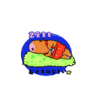 カピバラちゃんは乙女です。（個別スタンプ：12）