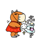 カピバラちゃんは乙女です。（個別スタンプ：13）