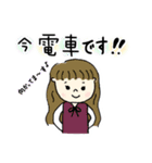 ゆるっと制服女子。［学生用スタンプ］（個別スタンプ：11）