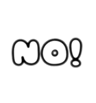 日常会話で使うかもしれない文字スタンプ（個別スタンプ：6）
