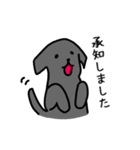 黒ラブ・毎日ばすちゃん（個別スタンプ：4）