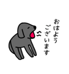 黒ラブ・毎日ばすちゃん（個別スタンプ：17）