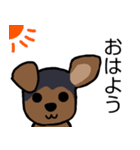 耳おりヨーキー 日常会話（個別スタンプ：1）