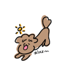 不安なプウ（個別スタンプ：5）