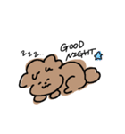 不安なプウ（個別スタンプ：6）