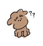 不安なプウ（個別スタンプ：9）