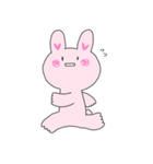 元気に表現するうさぎ（個別スタンプ：16）