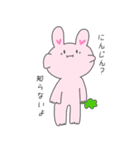 元気に表現するうさぎ（個別スタンプ：24）
