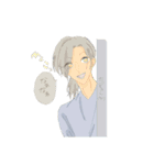 自分の心に正直な男子 with dog（個別スタンプ：12）