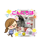 にゃんこまったり中（個別スタンプ：2）