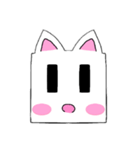 四角猫（個別スタンプ：4）