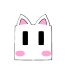 四角猫（個別スタンプ：8）