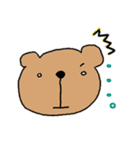 表情豊かなあいさつするクマ（個別スタンプ：8）