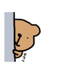 表情豊かなあいさつするクマ（個別スタンプ：11）