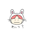 着ぐるみうさぎさんはグローバル。（個別スタンプ：6）