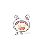 着ぐるみうさぎさんはグローバル。（個別スタンプ：11）