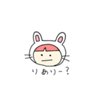 着ぐるみうさぎさんはグローバル。（個別スタンプ：12）
