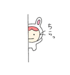 着ぐるみうさぎさんはグローバル。（個別スタンプ：15）