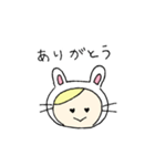 着ぐるみうさぎさんはグローバル。（個別スタンプ：20）