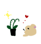 くまちゃんの季節の花シリーズ（個別スタンプ：6）
