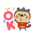 使いやすい！かわいいたぬきのスタンプ（個別スタンプ：16）