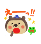 使いやすい！かわいいたぬきのスタンプ（個別スタンプ：18）