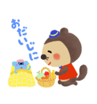 使いやすい！かわいいたぬきのスタンプ（個別スタンプ：34）