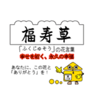 四季の花と花言葉でありがとうの交信（個別スタンプ：2）