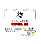 四季の花と花言葉でありがとうの交信（個別スタンプ：5）