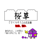 四季の花と花言葉でありがとうの交信（個別スタンプ：7）