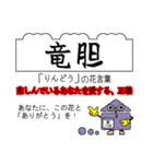 四季の花と花言葉でありがとうの交信（個別スタンプ：32）