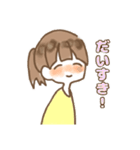 きいろい女の子すたんぷ（個別スタンプ：3）