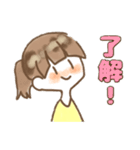 きいろい女の子すたんぷ（個別スタンプ：7）