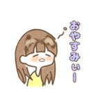 きいろい女の子すたんぷ（個別スタンプ：13）