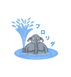 ずんぐりむっくりゾウ（個別スタンプ：3）